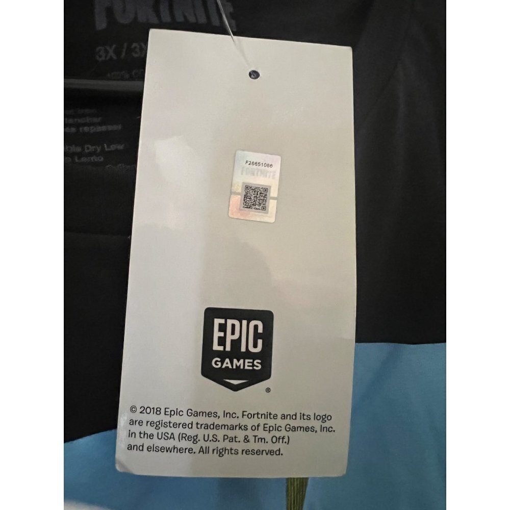 Fortnite Mens Epic Games Loot Llama Black Graphic T-Shirt 3XL Stretch Cotton New - Picture 6 of 7